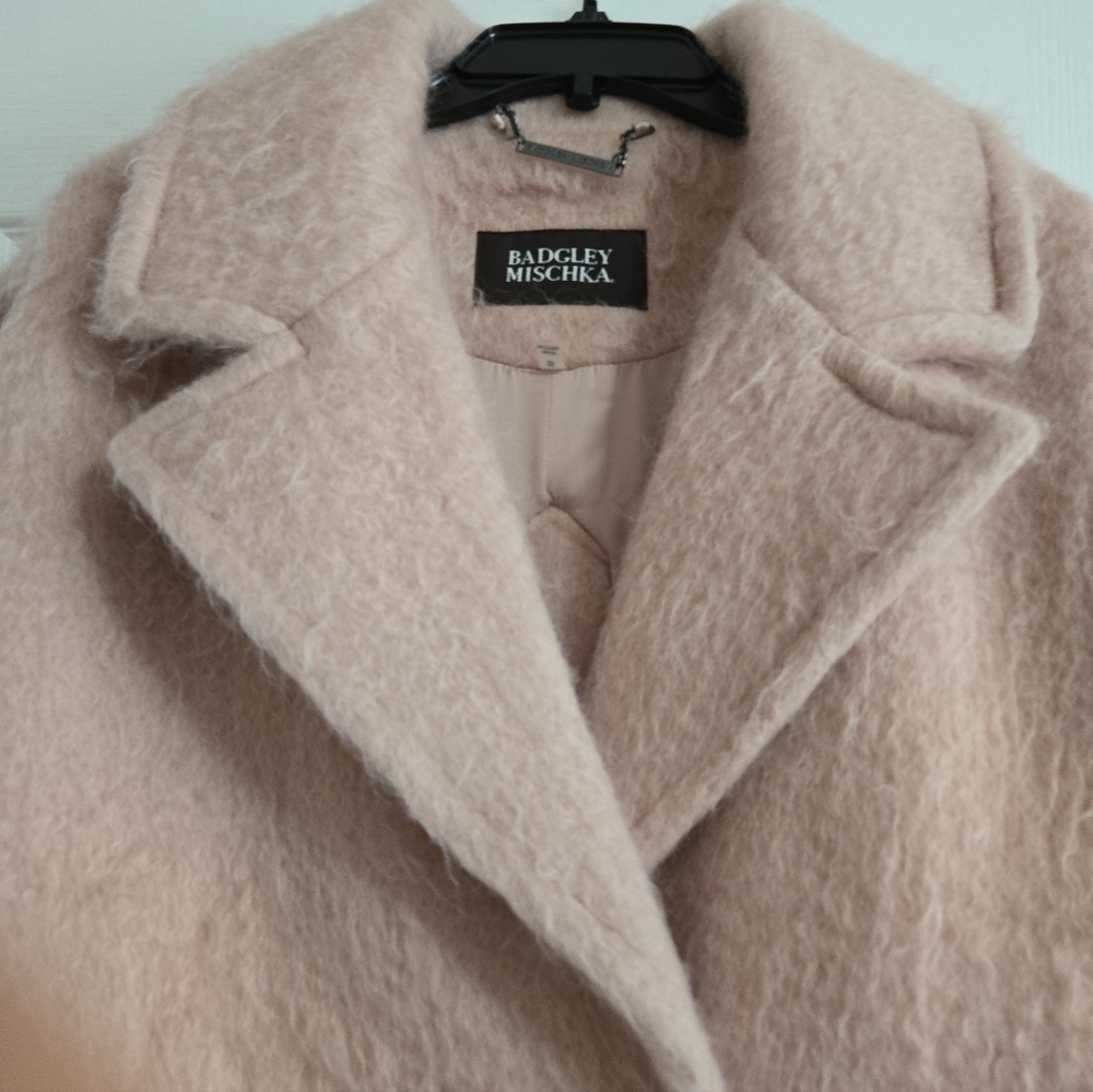 Elegant Pink Women's Coat - Picture 5 of 14
